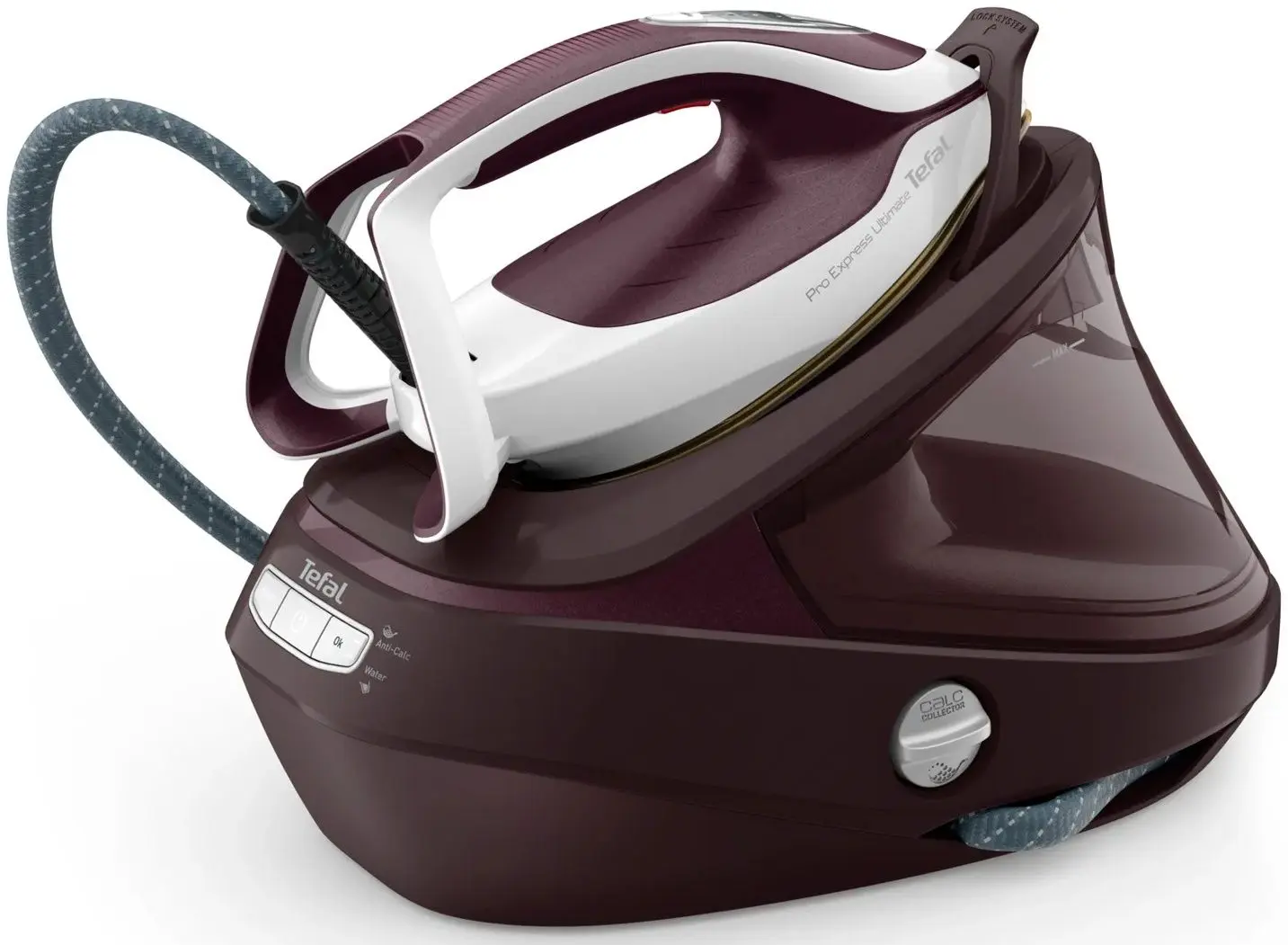 Fier de calcat cu generator de abur Tefal Pro Express Ultimate II GV9721E0 (Burgundy)