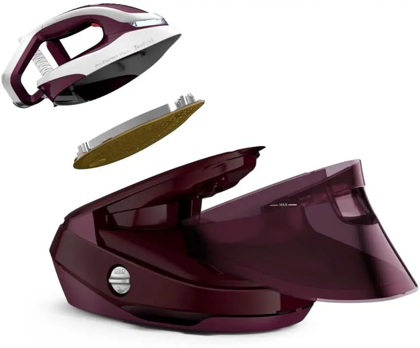 Fier de calcat cu generator de abur Tefal Pro Express Vision GV9810E0 (Burgundy/White) - 2