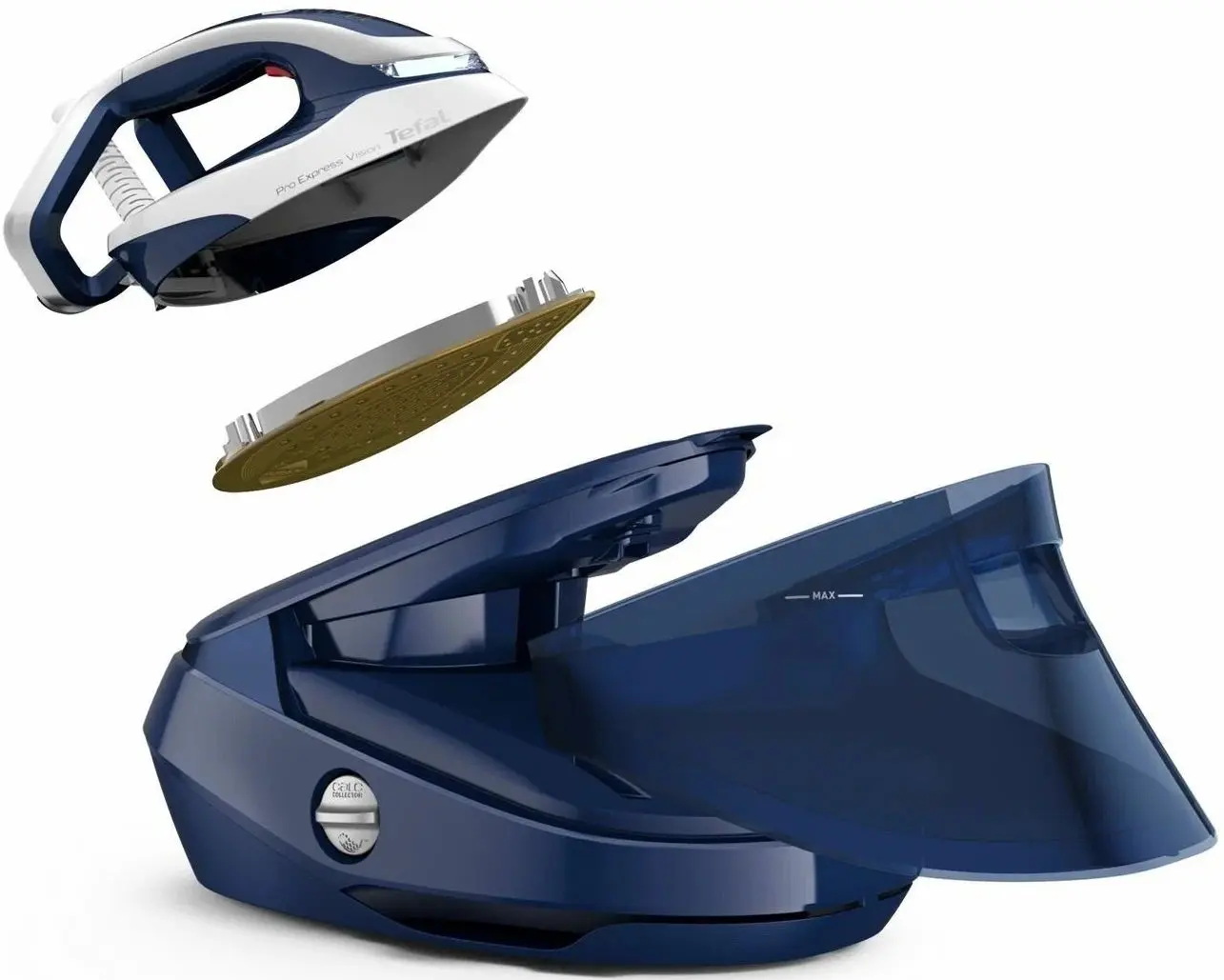 Statie de calcat cu generator de abur Tefal Pro Express Vision GV9812E0 (Dress Blue/White)