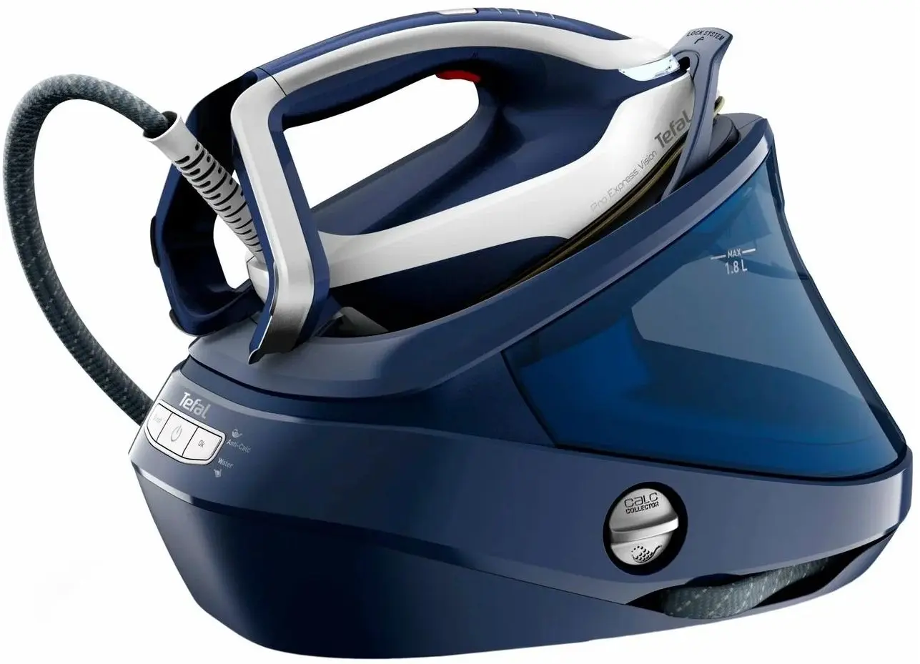 Statie de calcat cu generator de abur Tefal Pro Express Vision GV9812E0 (Dress Blue/White)