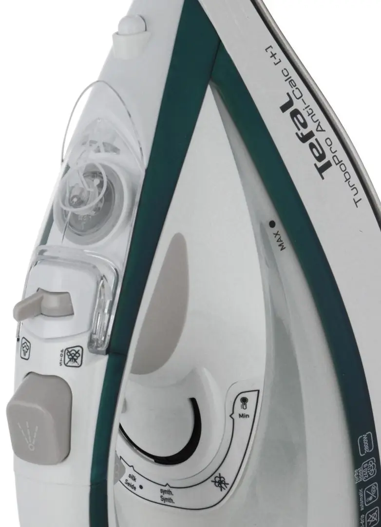 Fier de calcat Tefal TurboPro Anti-Calc FV5689E0 (Turquoise/White)