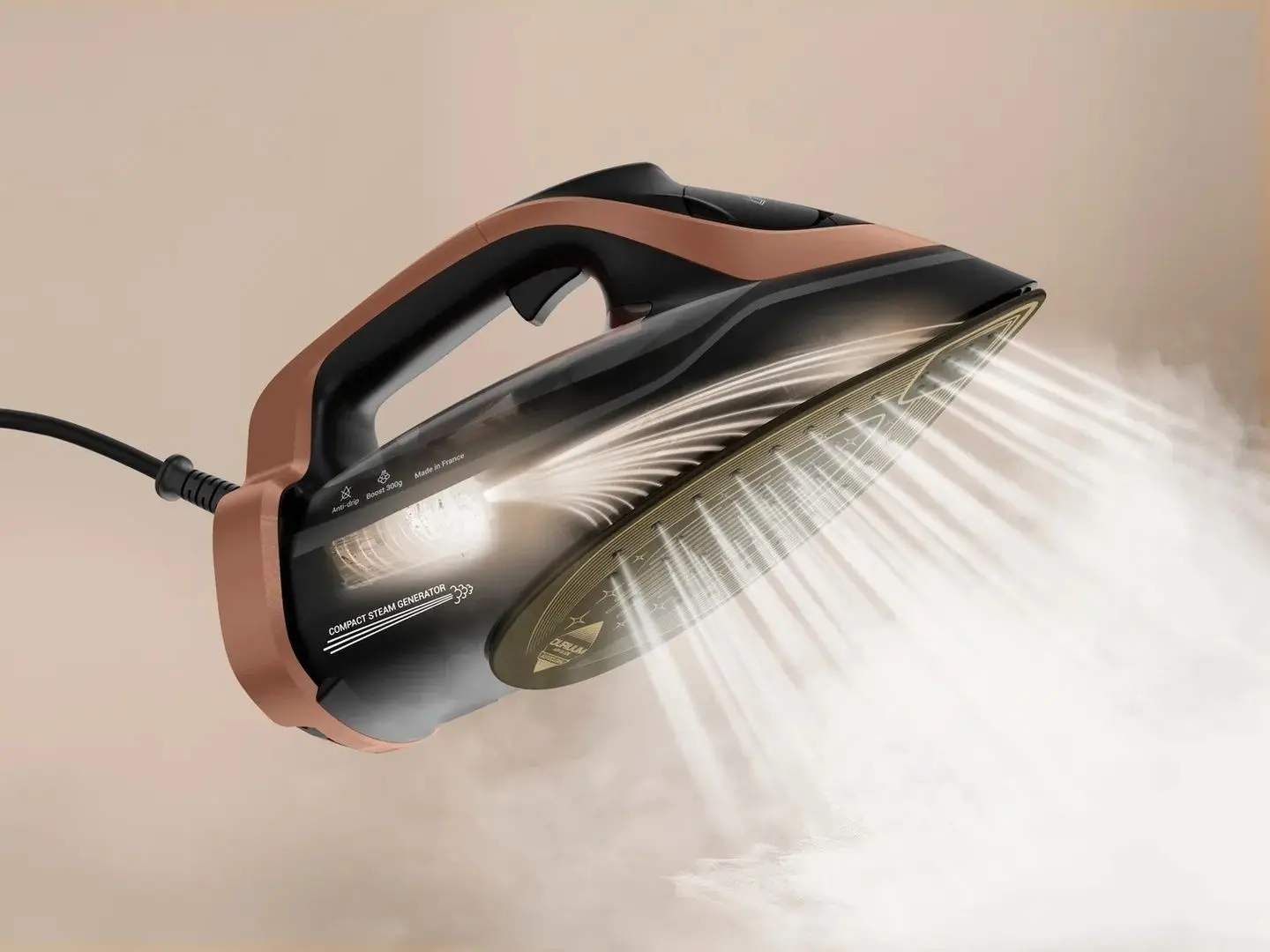 Fier de calcat Tefal Ultimate Power Pro FV9E50E0 (Black/Gold)