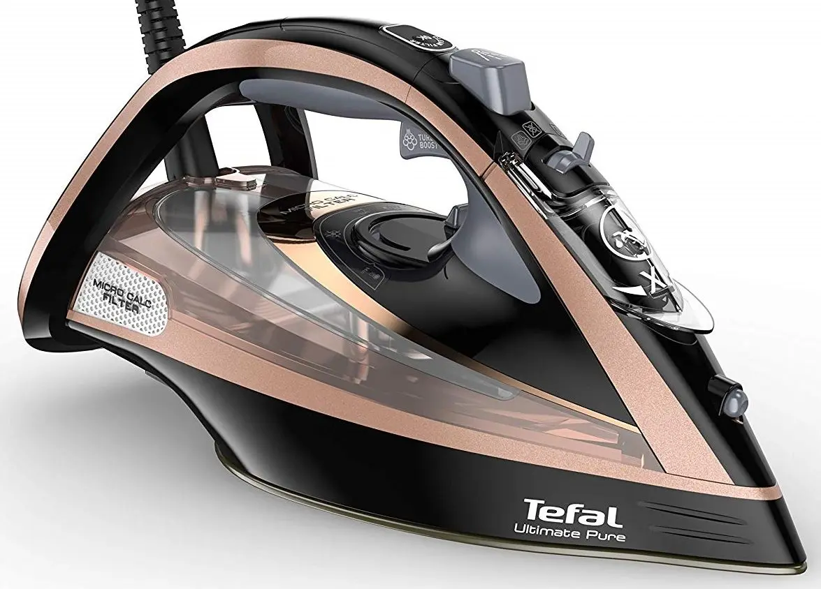 Fier de calcat Tefal Ultimate Pure FV9845 (Black/Pink)