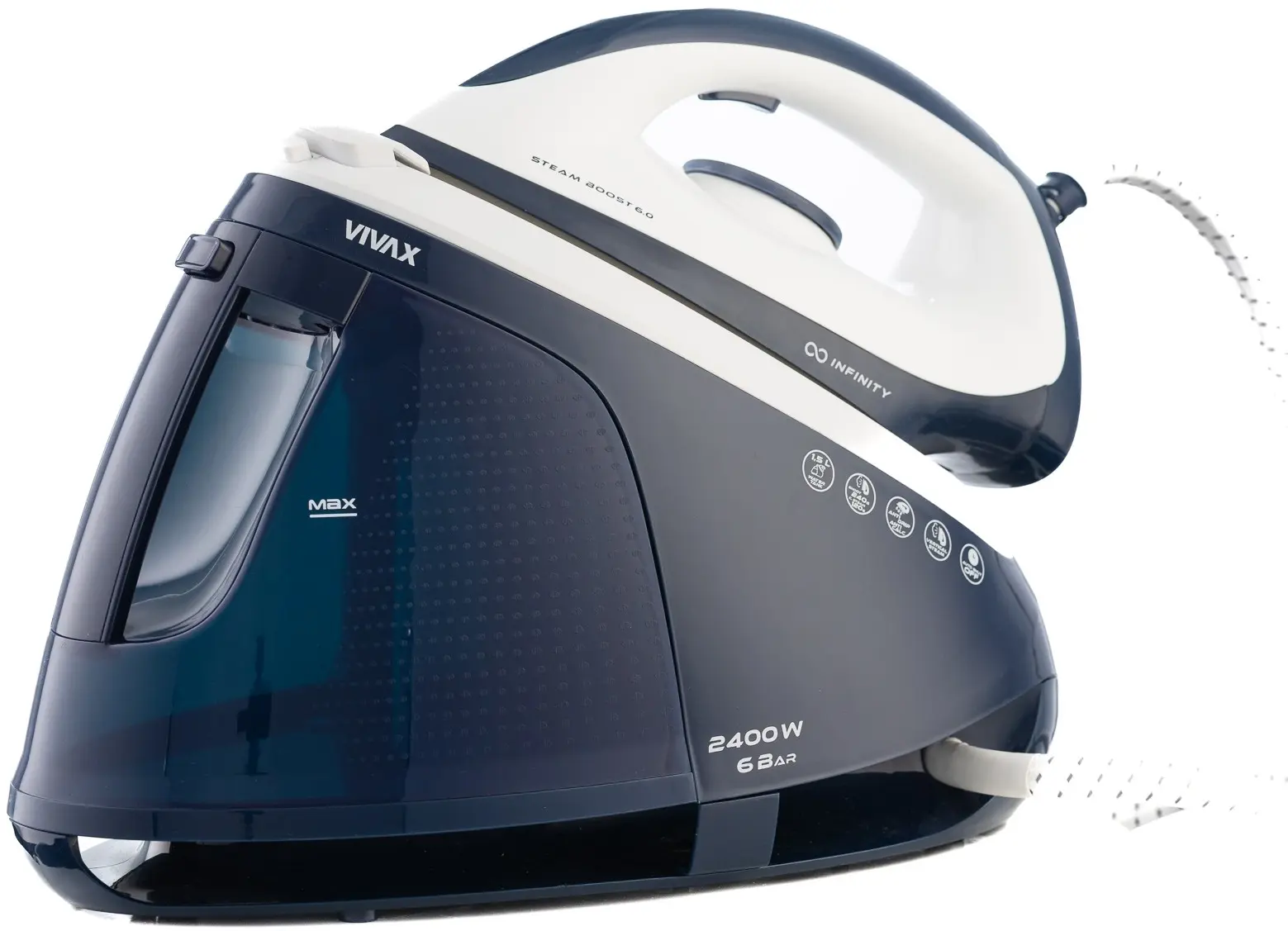 Fier de calcat cu generator de abur Vivax IRS-6015C WBL Infinity (White/Blue) - 2