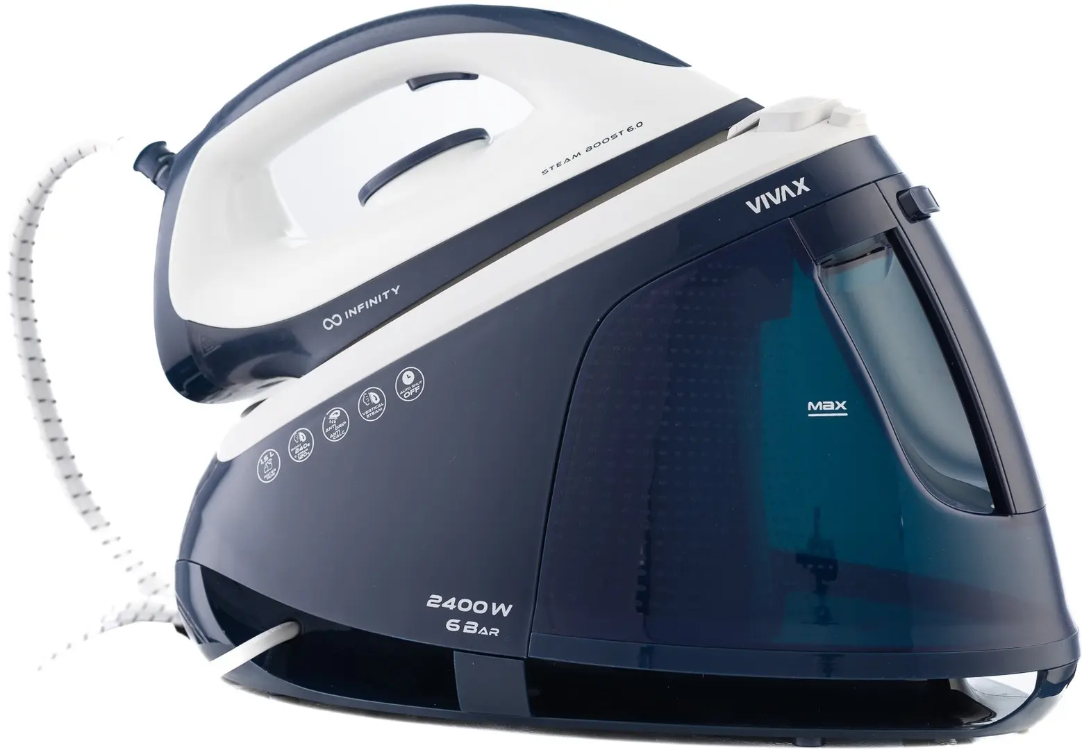 Fier de calcat cu generator de abur Vivax IRS-6015C WBL Infinity (White/Blue)