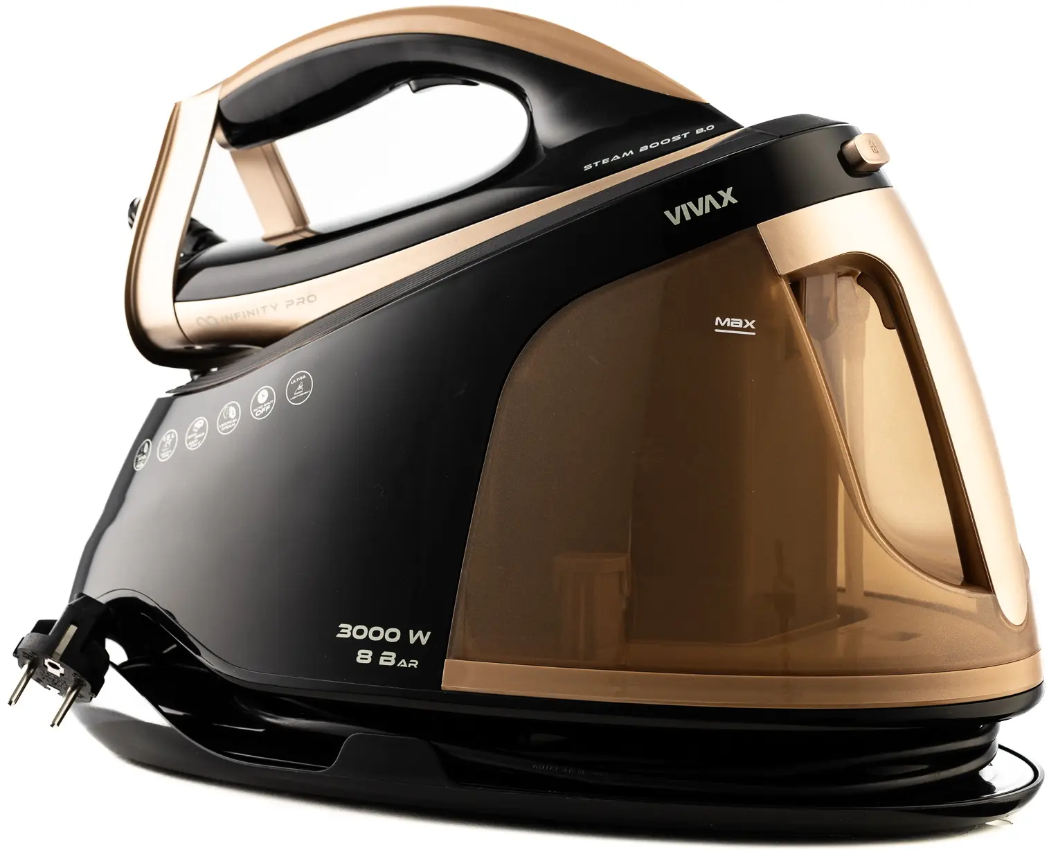 Утюг с парогенератором Vivax IRS-8015B BGL Infinity Pro (Gold/Black) - 3