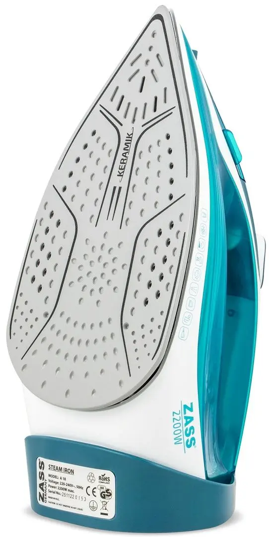 Утюг Zass A 18 (Turquoise/White)