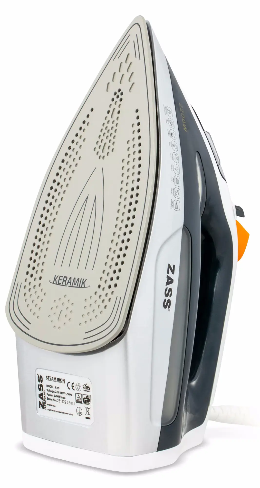 Fier de calcat Zass A 19 (White) - 4