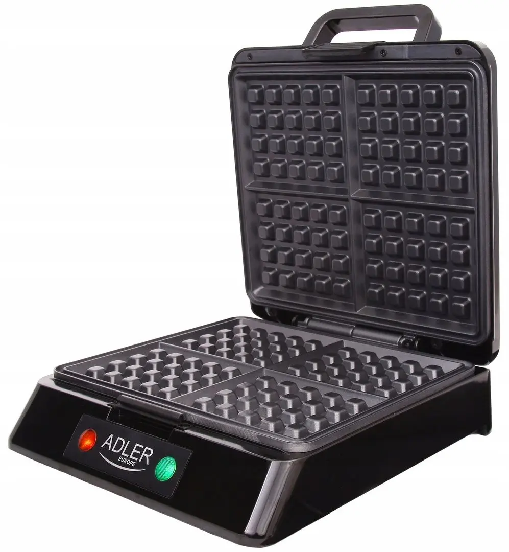 Aparat de facut vafe Adler AD 3036 (Black/Inox)