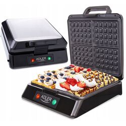 Aparat de facut vafe Adler AD 3036 (Black/Inox) Thumb