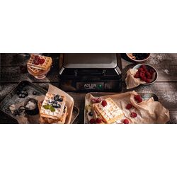 Aparat de facut vafe Adler AD 3036 (Black/Inox) Thumb