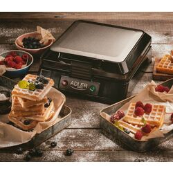 Aparat de facut vafe Adler AD 3036 (Black/Inox) Thumb