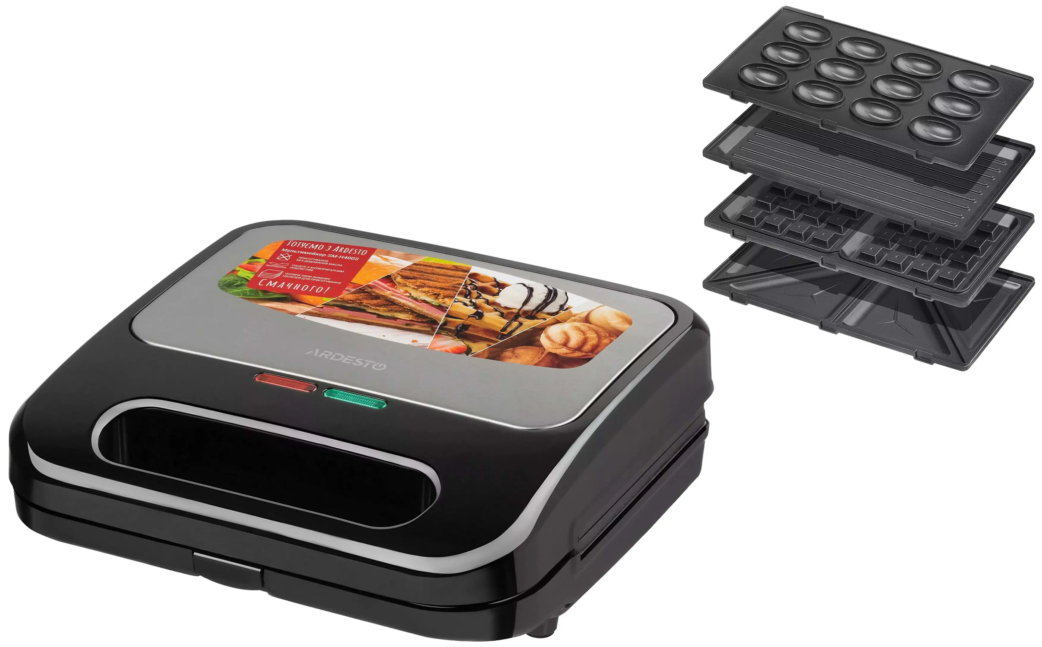 Сэндвичница Ardesto SM-H400S (Silver/Black)