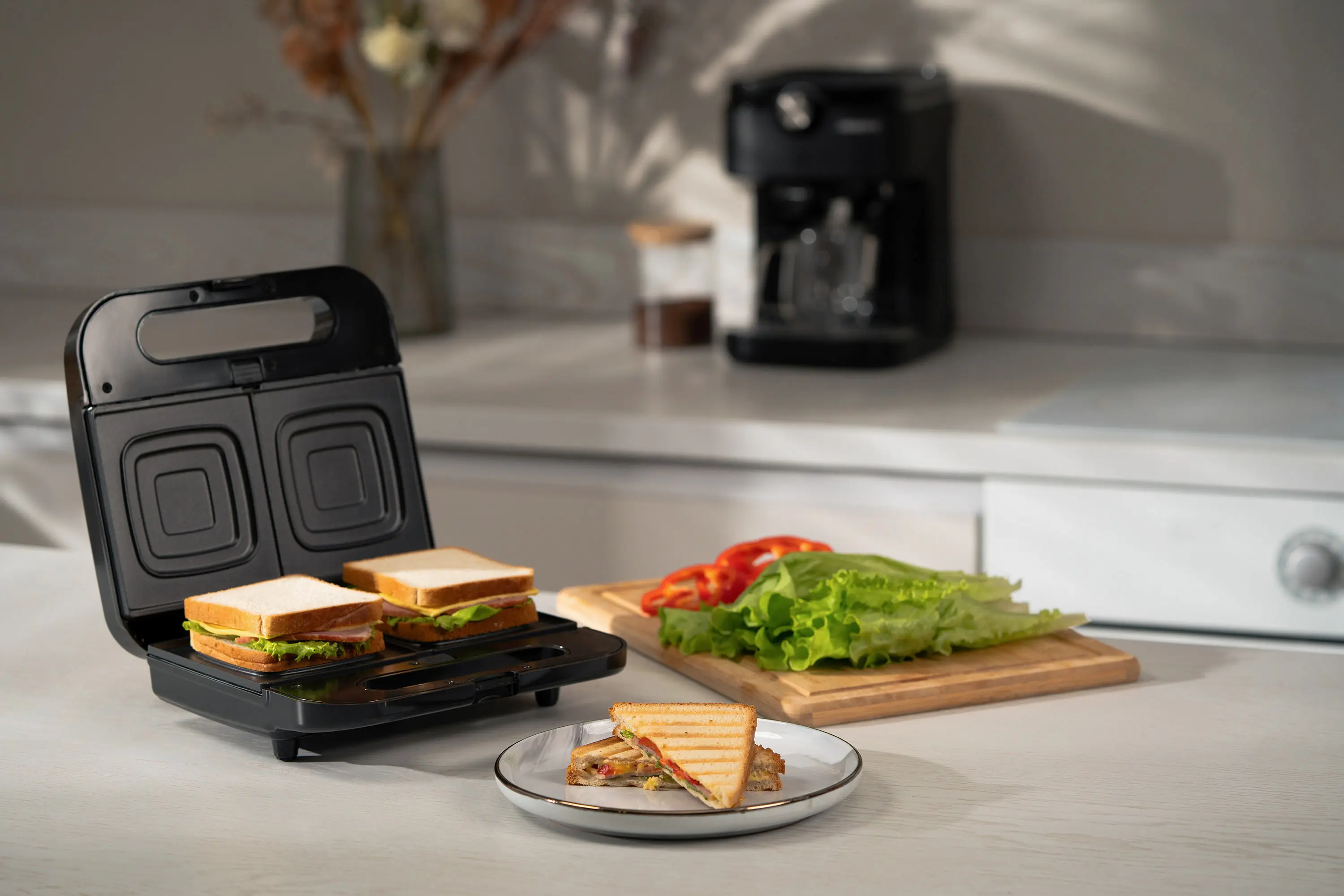 Aparat de facut sadwich-uri Ardesto SM-H500B (Black)