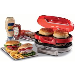 Aparat de preparat hamburgeri Ariete Parry Time 0205/00 (Red/Silver) Thumb