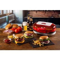Aparat de preparat hamburgeri Ariete Parry Time 0205/00 (Red/Silver) Thumb