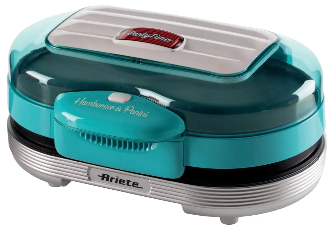 Aparat de preparat hamburgeri Ariete Parry Time 0205/01 (Blue/Silver)