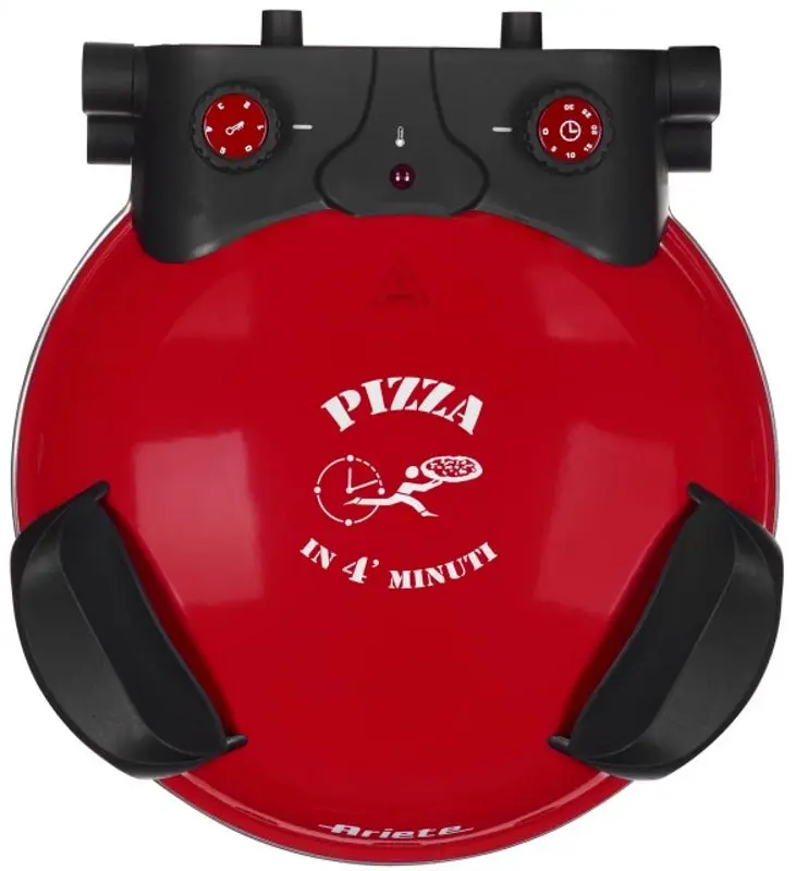 Aparat de preparare pizza Ariete 909 (Black/Red)