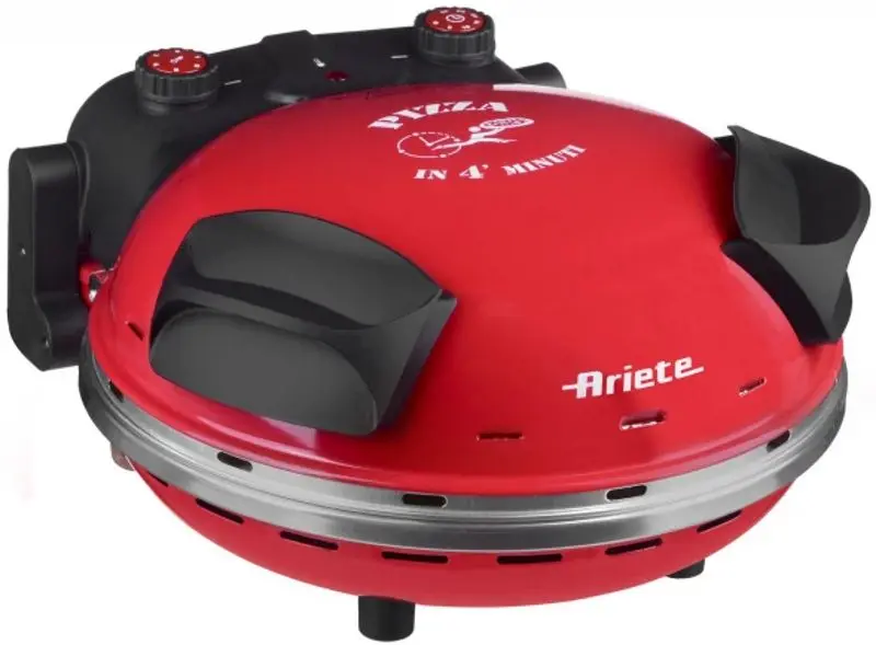 Aparat de preparare pizza Ariete 909 (Black/Red)