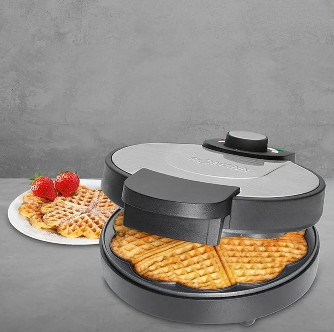 Aparat de gatit vafe Bomann WA 1365 CB (Inox/Black) - 3