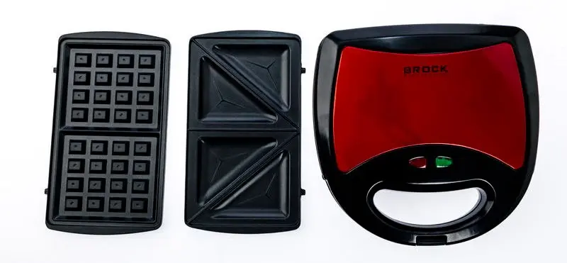 Aparat pentru sandwich-uri 3in1 Brock SSM 2003 (Red/Black)