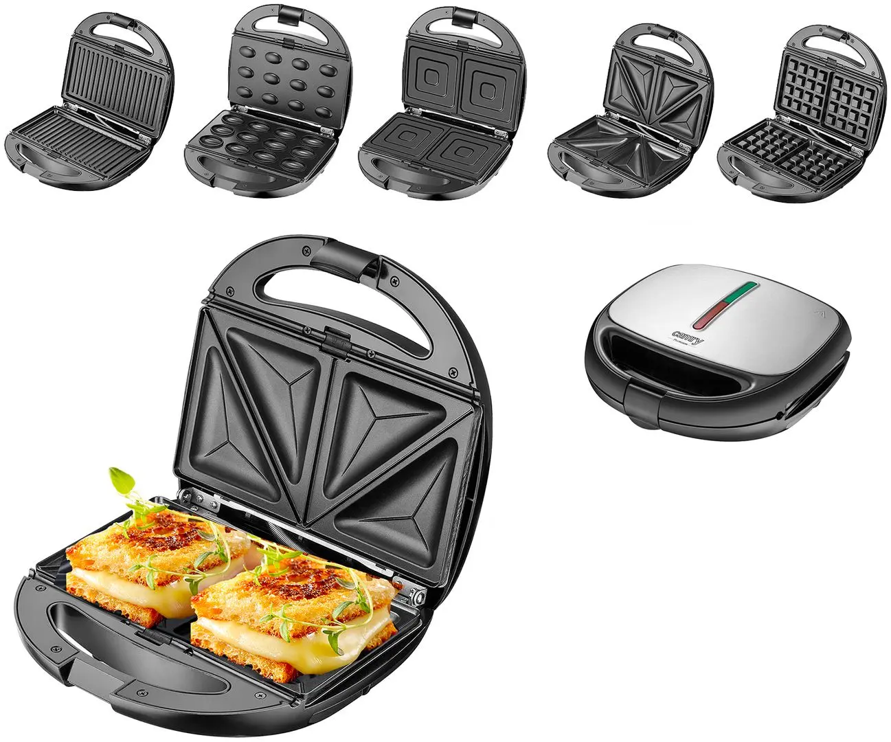 Сэндвичница 5в1 Camry CR 3042 (Silver)