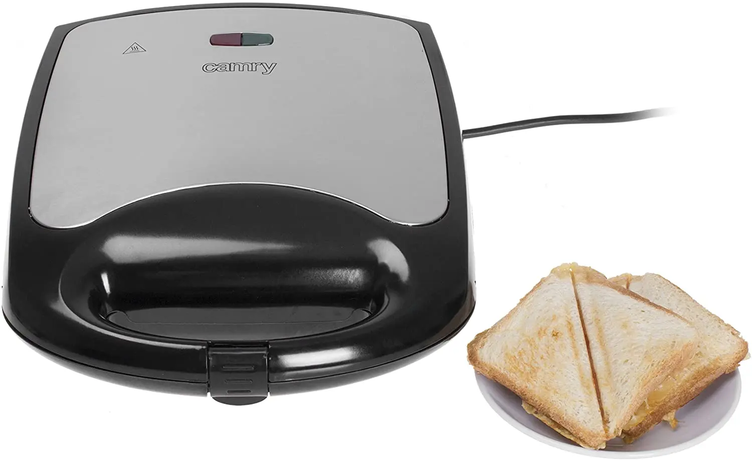 Aparat de facut sadwich-uri Camry CR 3023 (Black/Inox)