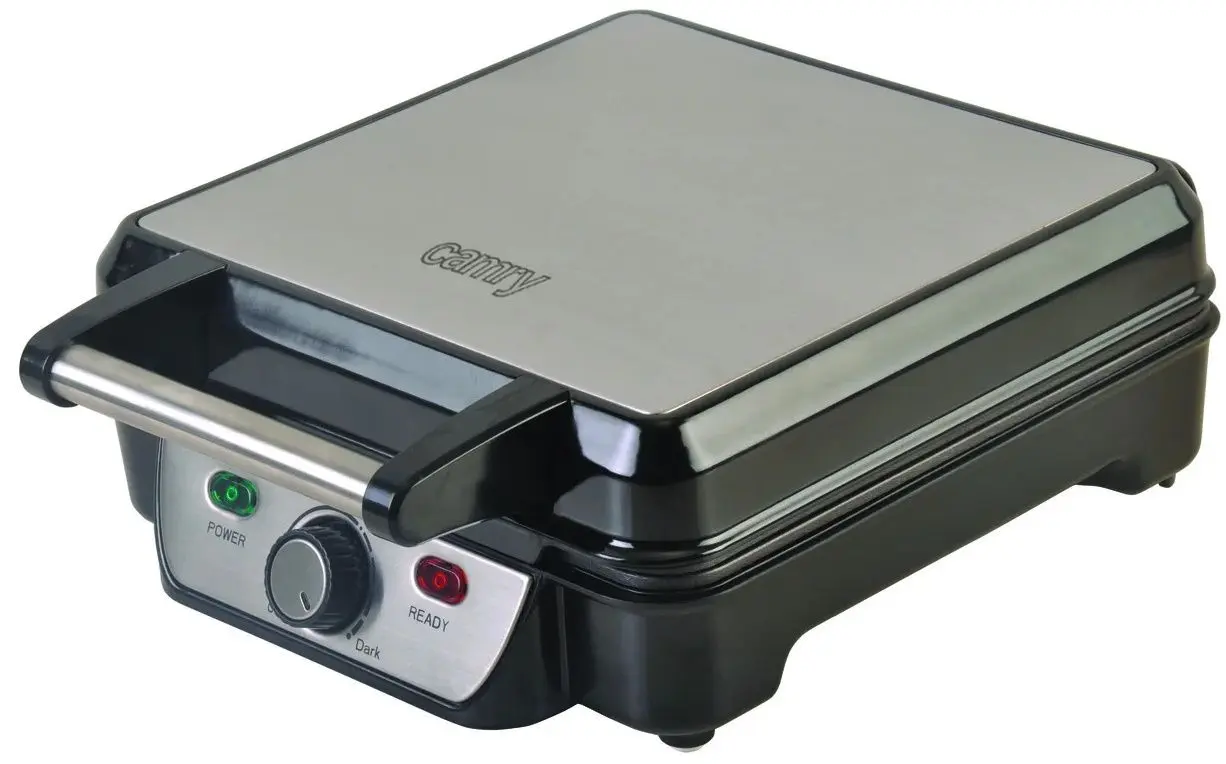 Aparat de facut vafe Camry CR 3025 (Black/Inox)