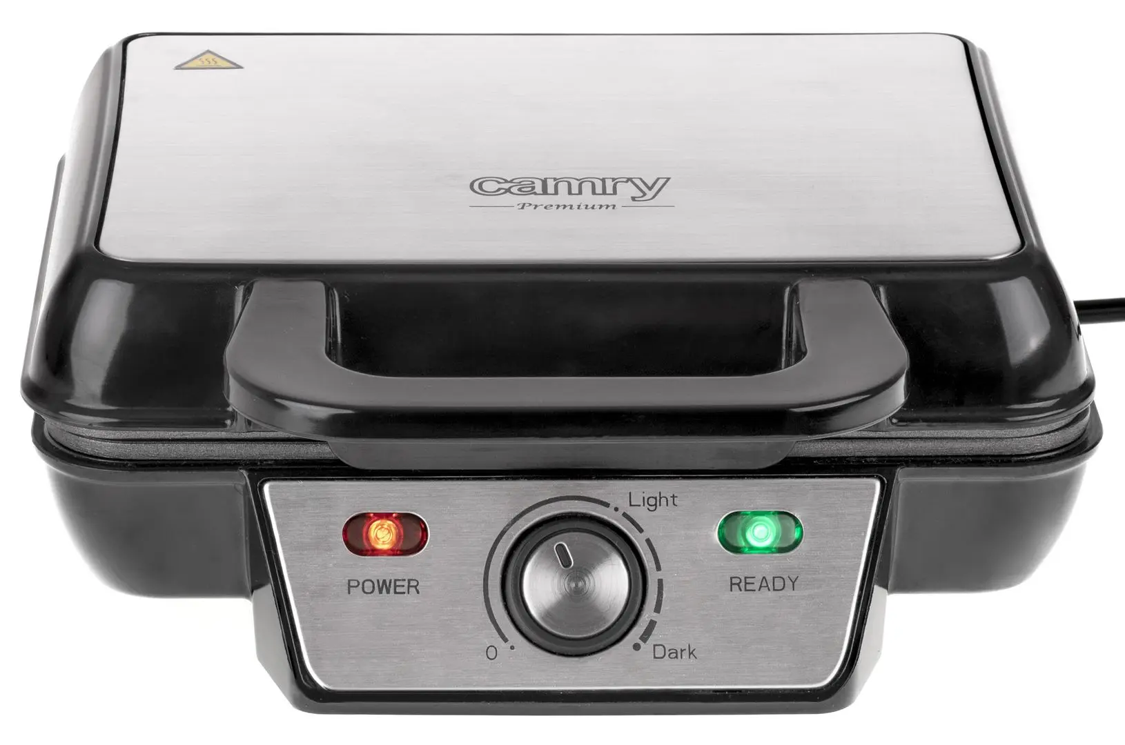 Aparat de gatit vafe Camry CR 3046 (Black/Inox)