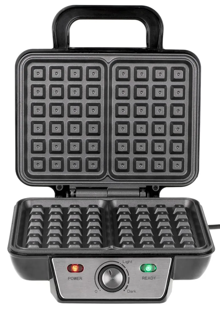 Aparat de gatit vafe Camry CR 3046 (Black/Inox)