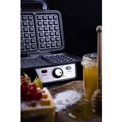 Aparat de gatit vafe Camry CR 3046 (Black/Inox) Thumb