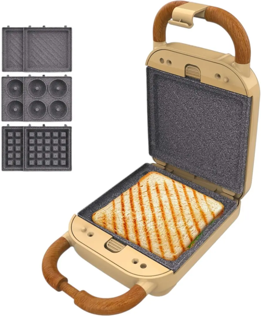Сэндвичница Cecotec RocknToast Retro One (Beige) - 2