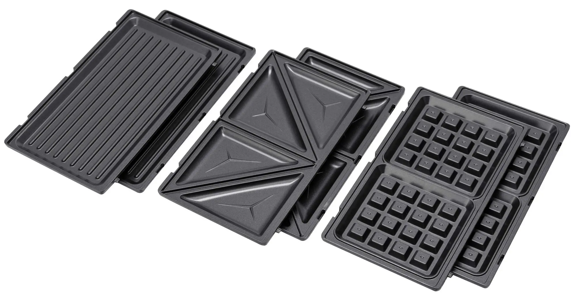 Aparat pentru sandwich-uri 3in1 Daewoo DSM300 (Black)