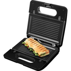 Aparat pentru sandwich-uri 3in1 ECG S 3173 (Black/Inox) Thumb