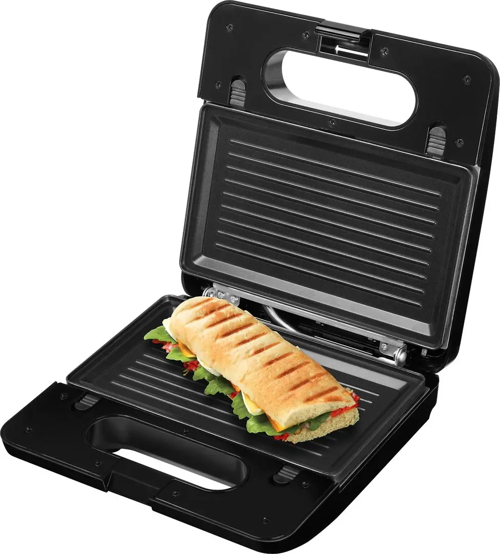 Aparat pentru sandwich-uri 3in1 ECG S 3173 (Black/Inox)