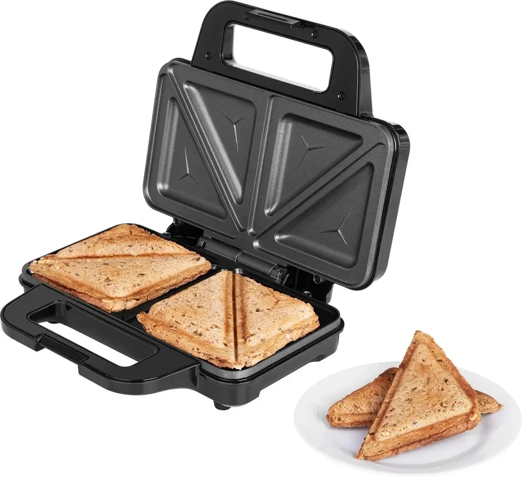 Aparat pentru sandwich-uri ECG S 2120 Grande (Silver/Black)