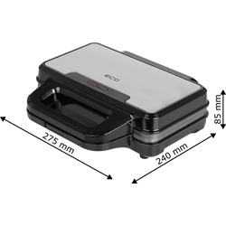 Aparat pentru sandwich-uri ECG S 2120 Grande (Silver/Black) Thumb