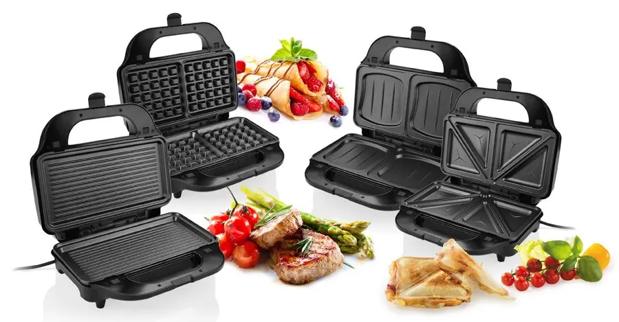 Aparat pentru sandwich-uri 4in1 ETA Sorento 3151 90010 (Black/Inox)