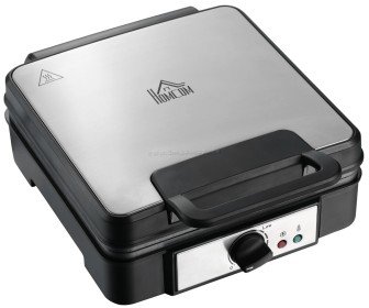 Aparat de gatit vafe Homcom 800-135V90 (Silver/Black)