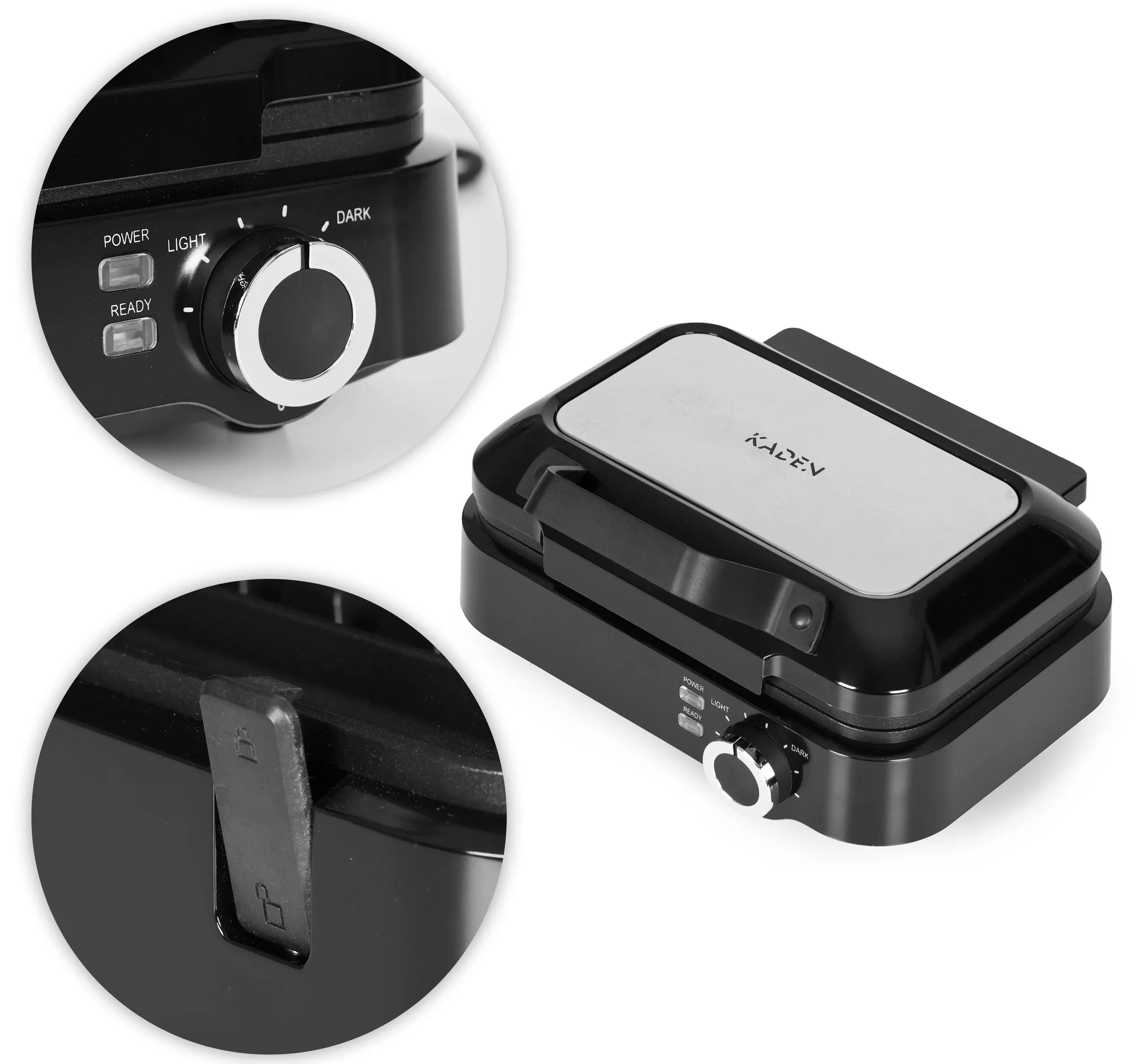 Aparat de gatit vafe Kaden AN-783A (Black)