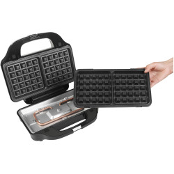 Вафельница 3в1 Kraft&Dele KD4133 (Inox/Black) Thumb