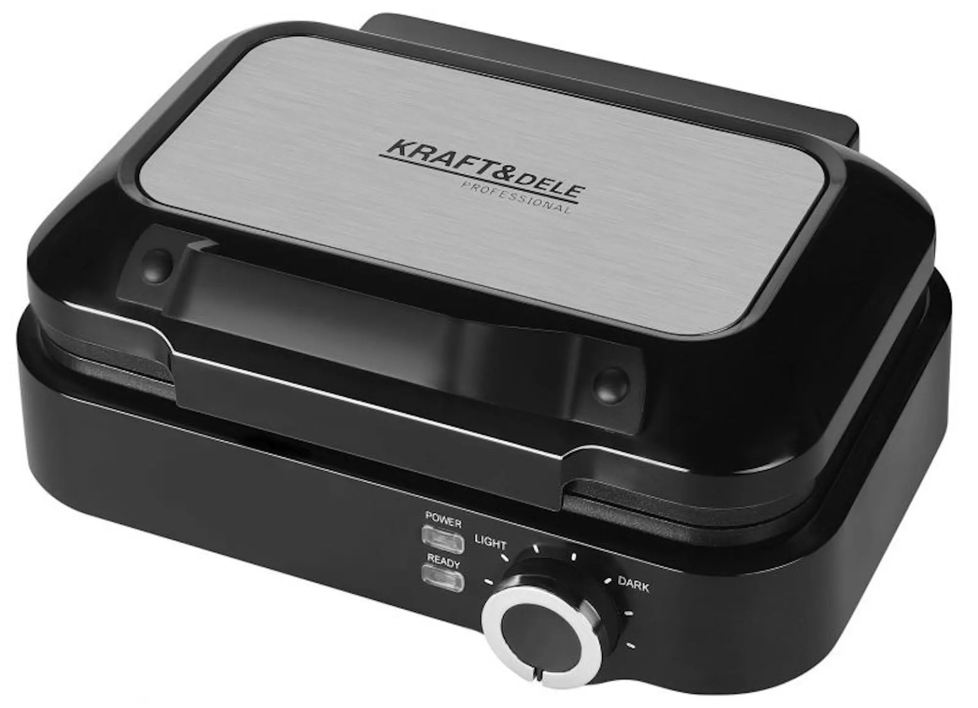 Aparat de gatit vafe Kraft&Dele KD4107 (Inox/Black)