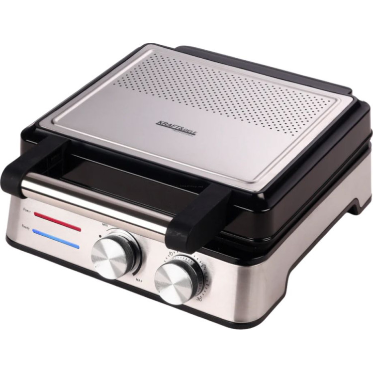 Вафельница Kraft&Dele KD4202 (Inox/Black)