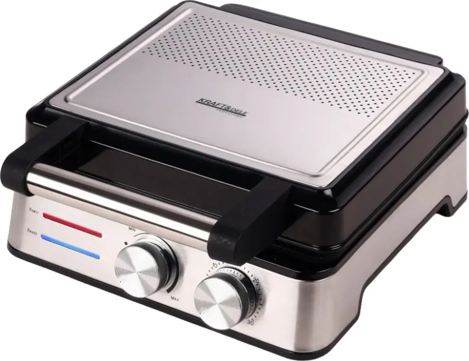 Вафельница Kraft&Dele KD4202 (Inox/Black)