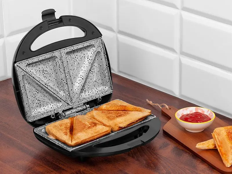 Сэндвичница Lafe TSZ-008C (Black/Silver) - 4