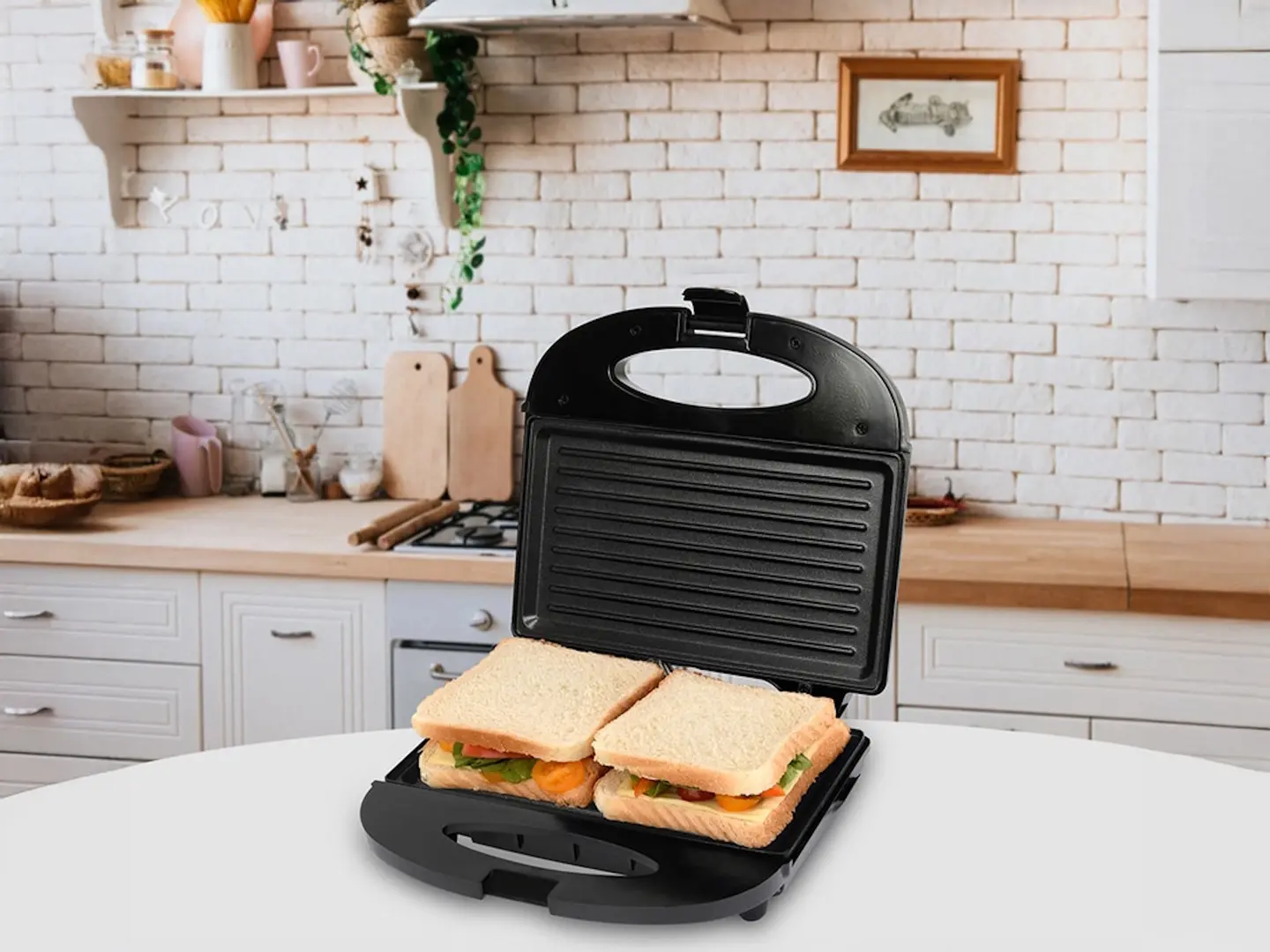 Aparat pentru sandwich-uri Lund 67528 (Black)