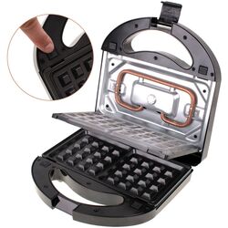 Aparat pentru sandwich-uri 3in1 Mesko MS 3045 (Black/Silver) Thumb