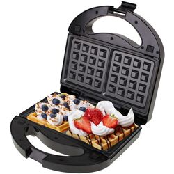 Aparat pentru sandwich-uri 3in1 Mesko MS 3045 (Black/Silver) Thumb