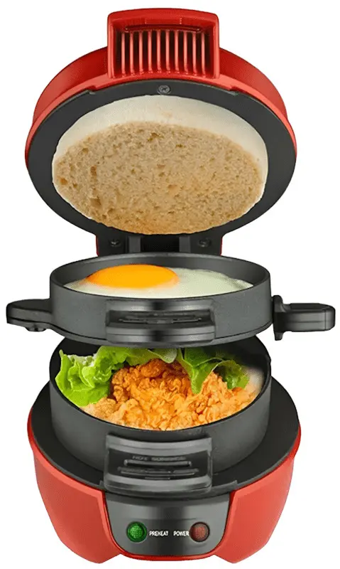 Aparat de gatit burgeri RAF R.666 (Red)