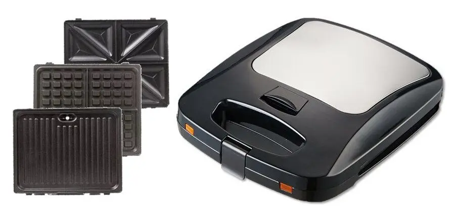 Aparat pentru sandwich-uri Ravanson OP-7050 (Black/Silver)